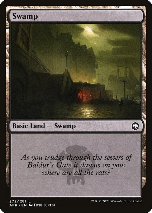MTG Swamp AFR 272 Regular Nonfoil