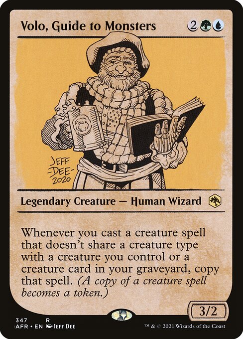 MTG Volo, Guide to Monsters AFR 347 Rulebook Showcase Nonfoil