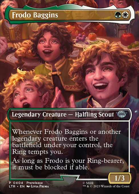 MTG Frodo Baggins LTR 404 Borderless Foil