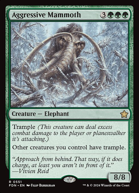 MTG Aggressive Mammoth FDN 551 Beginner Box Nonfoil