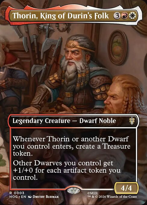 MTG Thorin, King of Durin's Folk HOC 003 Regular Foil