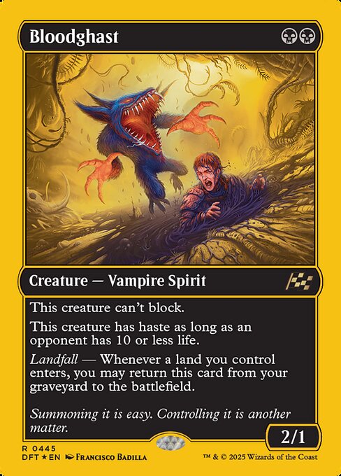 MTG Bloodghast DFT 445 Regular First-Place Foil