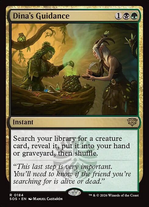 MTG Dina's Guidance SOS 184 Regular Nonfoil