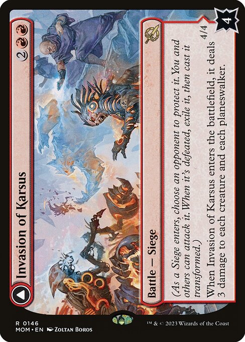 MTG Invasion of Karsus // Refraction Elemental MOM 146 Regular Nonfoil
