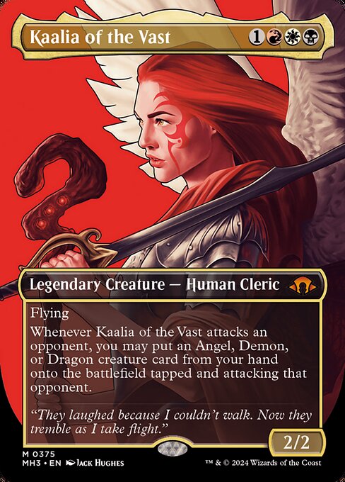 MTG Kaalia of the Vast MH3 375 Borderless Profile Nonfoil