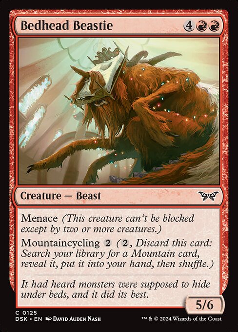 MTG Bedhead Beastie DSK 125 Regular Foil