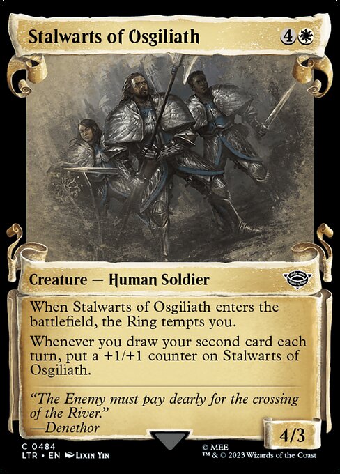 MTG Stalwarts of Osgiliath LTR 484 Showcase Scrolls of Middle-earth Nonfoil