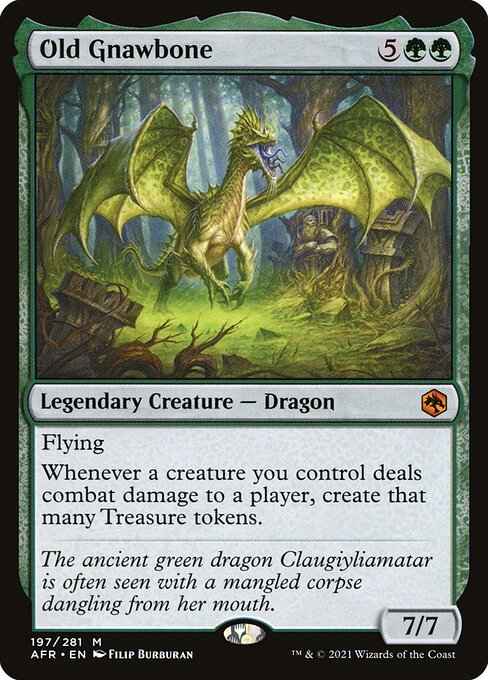 MTG Old Gnawbone AFR 197 Regular Foil