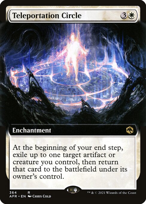MTG Teleportation Circle AFR 364 Extended Art Foil