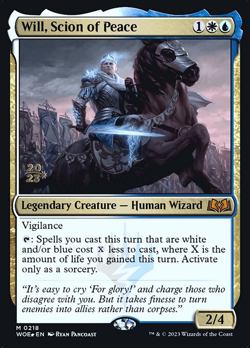 MTG Will, Scion of Peace PWOE 218s Prerelease Foil