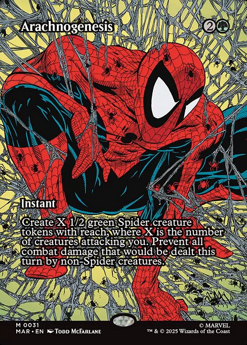 MTG Arachnogenesis MAR 031 Borderless Source Material Nonfoil