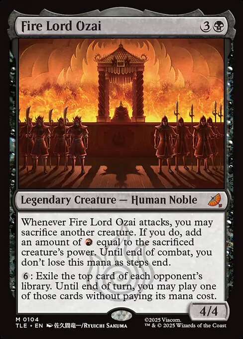 MTG Fire Lord Ozai [TLE 104] Nonfoil