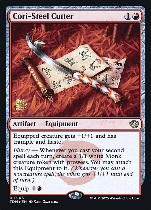 MTG Cori-Steel Cutter PTDM 103s Prerelease Foil