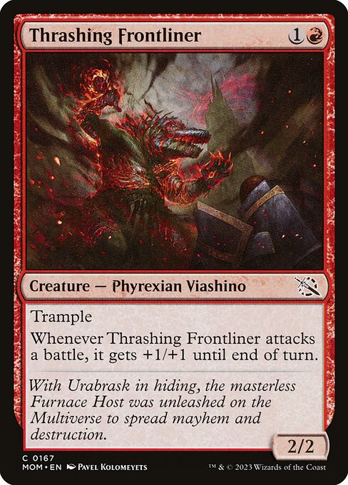 MTG Thrashing Frontliner MOM 167 Regular Nonfoil