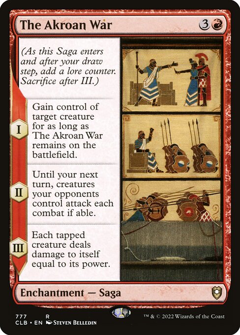 MTG The Akroan War CLB 777 Commander Deck Nonfoil