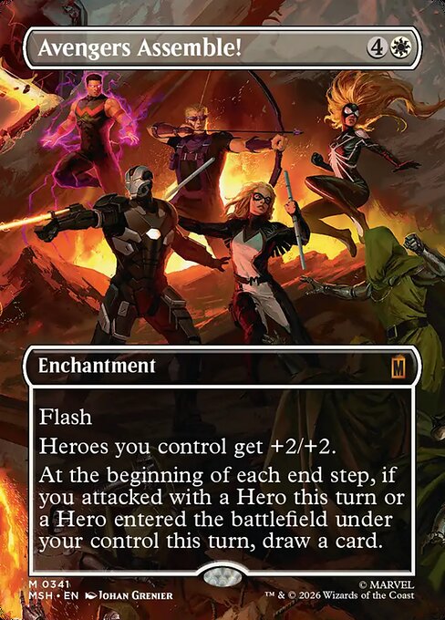 MTG Avengers Assemble! MSH 341 Borderless Scene Nonfoil