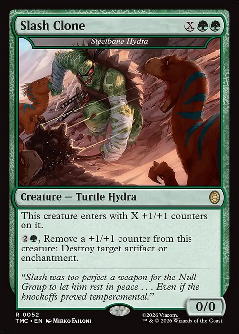 MTG Steelbane Hydra TMC 052 Regular Surge Foil