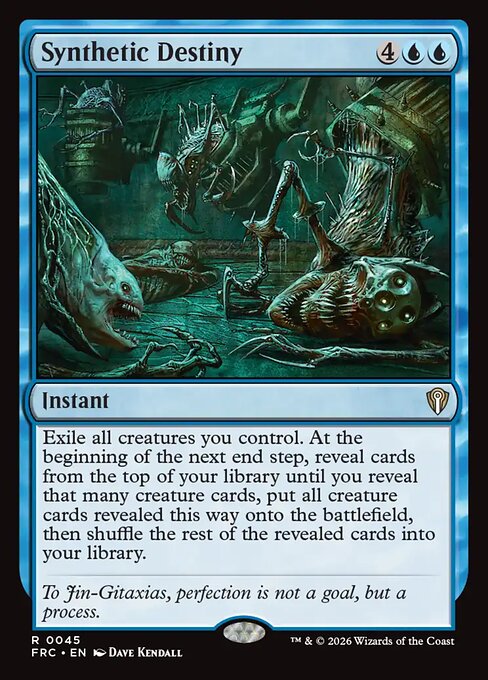 MTG Synthetic Destiny FRC 045 Standard Nonfoil front