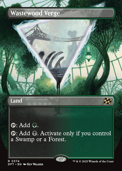 MTG Wastewood Verge DFT 374 Borderless Verge Foil