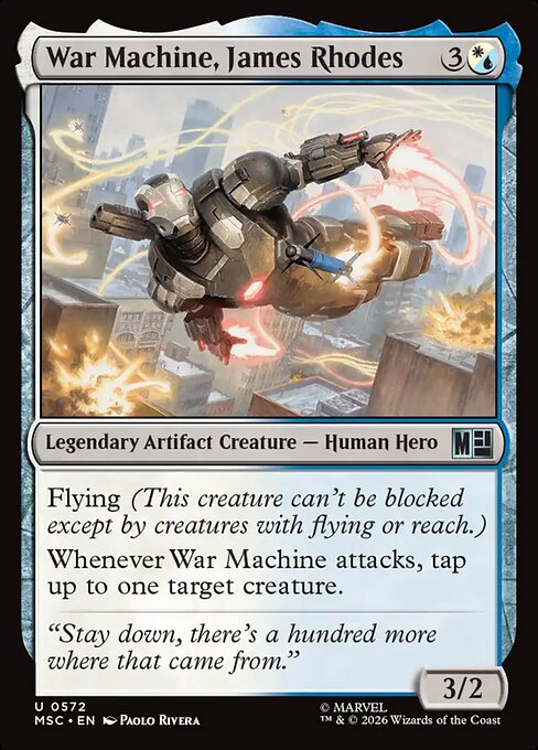 MTG War Machine, James Rhodes MSC 572 Regular Foil
