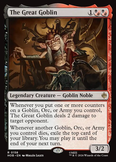 MTG The Great Goblin HOB 158 Regular Nonfoil