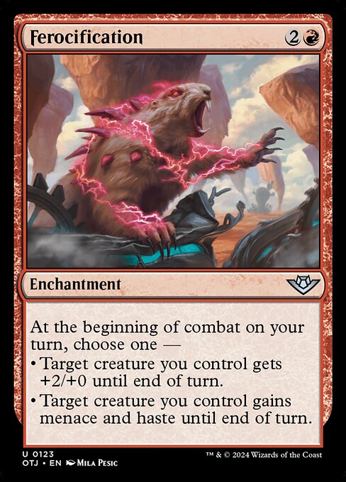 MTG Ferocification OTJ 123 Regular Foil