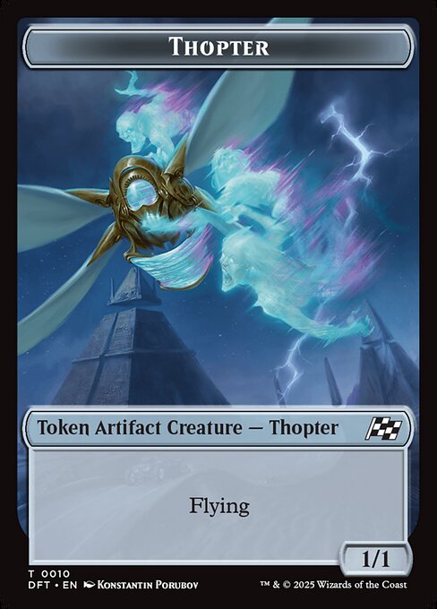 MTG Thopter Token DFT 010 Token Foil