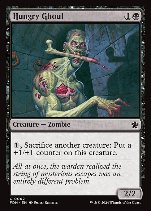 MTG Hungry Ghoul FDN 062 Regular Foil