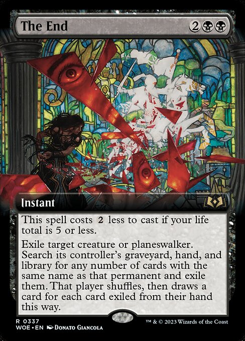 MTG The End WOE 337 Extended Art Nonfoil