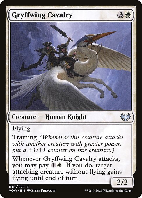MTG Gryffwing Cavalry VOW 016 Standard Foil front