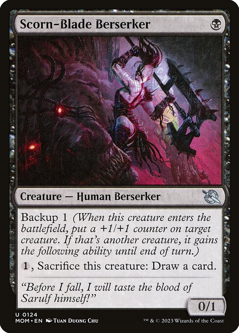MTG Scorn-Blade Berserker MOM 124 Regular Foil
