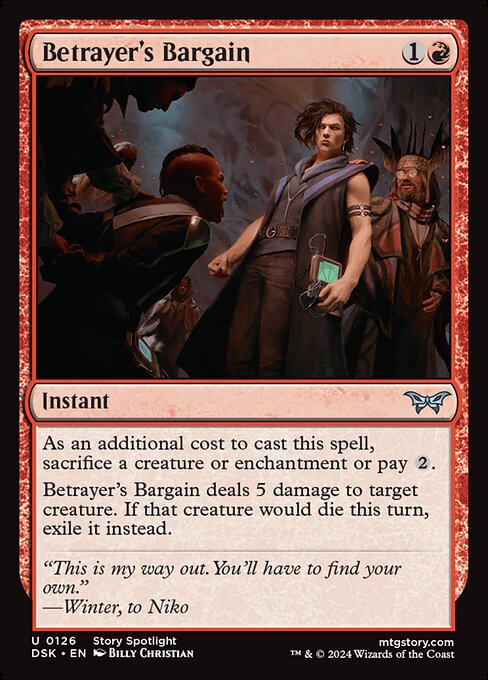 MTG Betrayer's Bargain DSK 126 Regular Foil