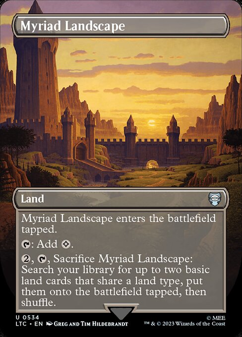 MTG Myriad Landscape LTC 534 Showcase Ring Nonfoil