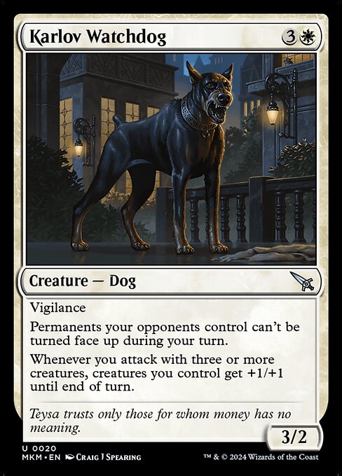 MTG Karlov Watchdog MKM 020 Regular Nonfoil
