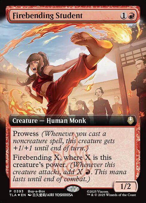 MTG Firebending Student TLA 393 Buy-a-Box Promo Foil