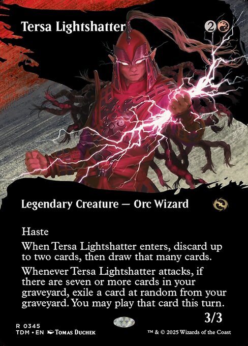 MTG Tersa Lightshatter TDM 345 Borderless Clan Nonfoil
