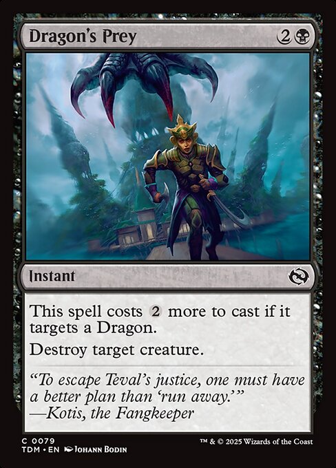 MTG Dragon's Prey TDM 079 Regular Nonfoil