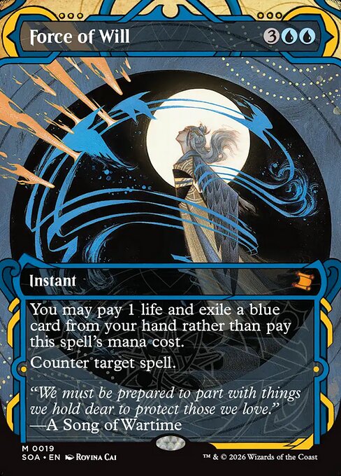 MTG Force of Will SOA 019 Mystical Archive Nonfoil