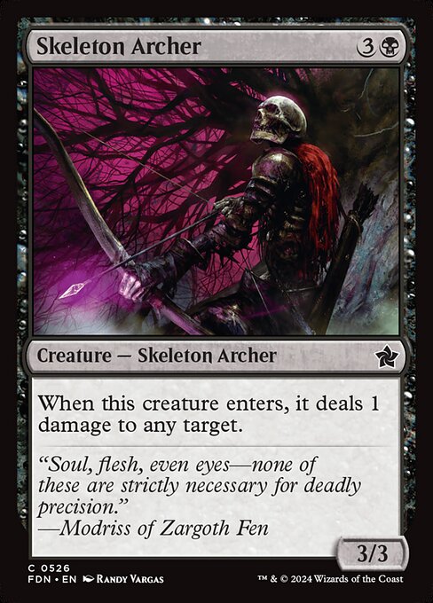 MTG Skeleton Archer FDN 526 Beginner Box Nonfoil