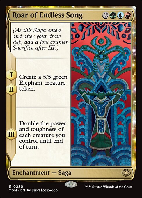 MTG Roar of Endless Song TDM 220 Regular Foil