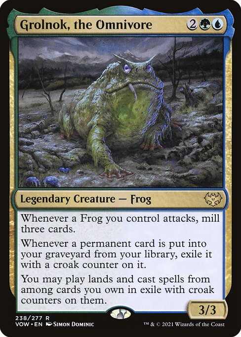 MTG Grolnok, the Omnivore VOW 238 Standard Foil front