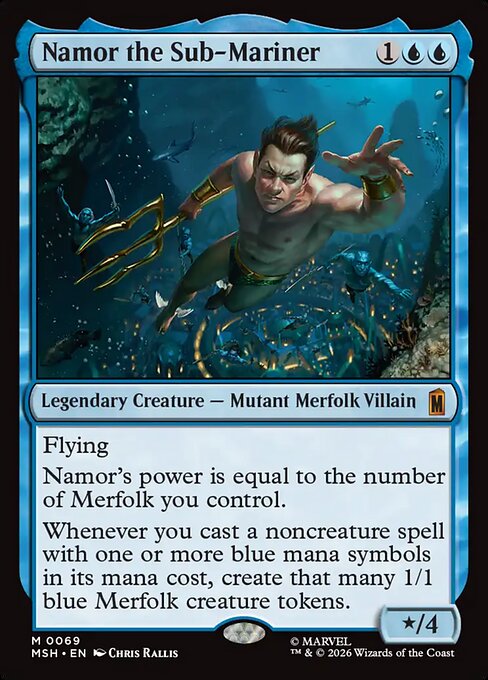 MTG Namor the Sub-Mariner MSH 069 Regular Nonfoil
