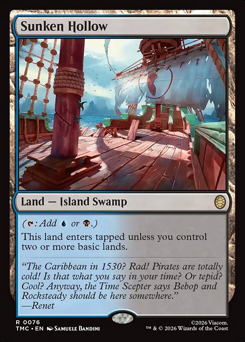 MTG Sunken Hollow TMC 076 Regular Nonfoil