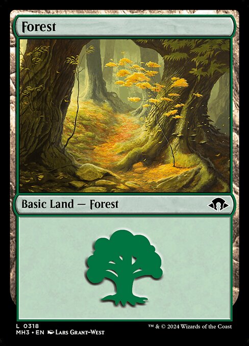 MTG Forest MH3 318 Bundle Basic Land Nonfoil