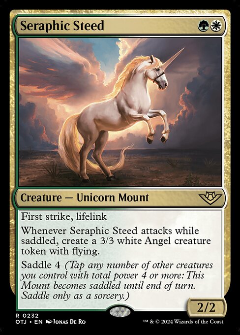 MTG Seraphic Steed OTJ 232 Regular Foil