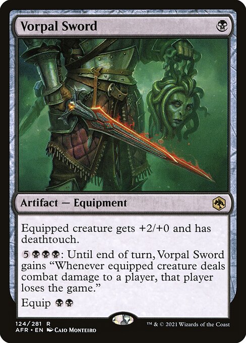 MTG Vorpal Sword AFR 124 Regular Nonfoil