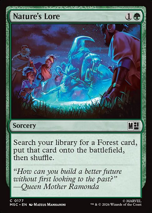 MTG Nature's Lore MSC 177 Regular Nonfoil