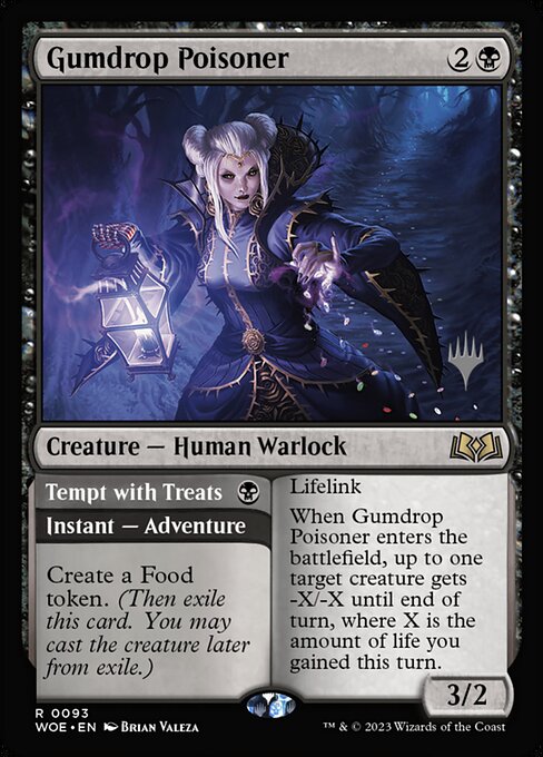 MTG Gumdrop Poisoner // Tempt with Treats PWOE 093p Promo Pack Nonfoil