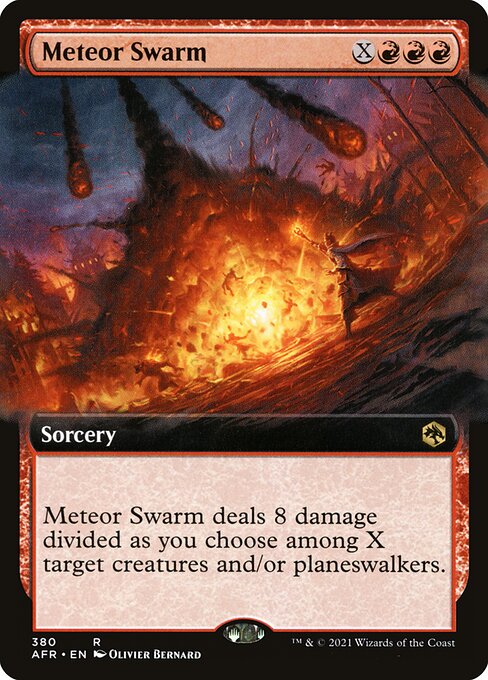 MTG Meteor Swarm AFR 380 Extended Art Nonfoil