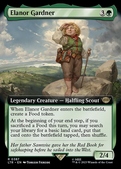 MTG Elanor Gardner LTR 387 Extended Art Nonfoil